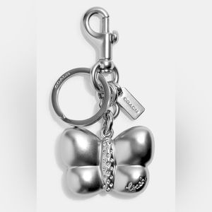 🦋🤍Coach Silver Butterfly Keychain/Bag charm🤍🦋  🎈FREE SHIPPING!!!🎈